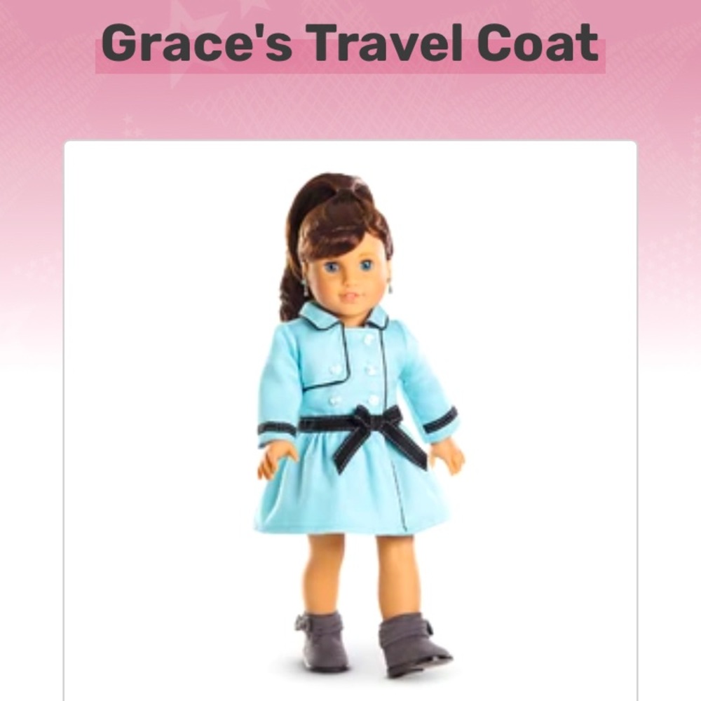 American Girl Grace's Travel Coat is part of Grace's Collection-retired in 2015